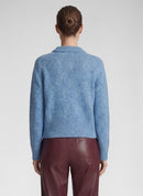 Rabe Café Paris Button Cardigan - Pastel Blue
