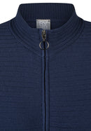 Zipped Knit Jacket - Pacific