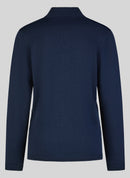 Zipped Knit Jacket - Pacific