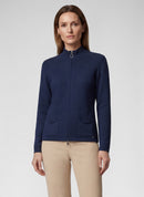 Zipped Knit Jacket - Pacific