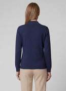 Zipped Knit Jacket - Pacific