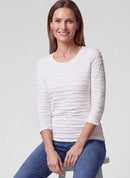 Rabe Café Paris Rib Long Sleeve T-Shirt - Nature