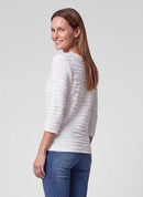 Rabe Café Paris Rib Long Sleeve T-Shirt - Nature