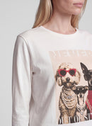 Drama Queen Print T-Shirt - Nature