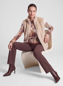 Drama Queen Fur Gilet - Biscuit