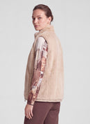 Drama Queen Fur Gilet - Biscuit
