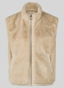 Drama Queen Fur Gilet - Biscuit