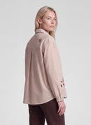 Drama Queen Striped Blouse - Caramel