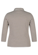 Rodeo Drive Stripe Polo Shirt - Mocha