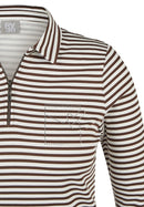 Rodeo Drive Stripe Polo Shirt - Mocha