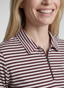 Rodeo Drive Stripe Polo Shirt - Mocha
