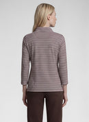 Rodeo Drive Stripe Polo Shirt - Mocha