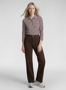 Rodeo Drive Stripe Polo Shirt - Mocha