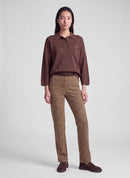 Drama Queen Collar Jumper - Mocha
