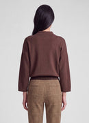 Drama Queen Collar Jumper - Mocha