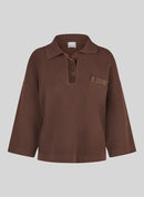 Drama Queen Collar Jumper - Mocha