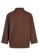 Drama Queen Collar Jumper - Mocha
