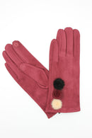Fur Ball Glove - Red