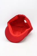 Cotton Viscose Baker Boy Hat - Red