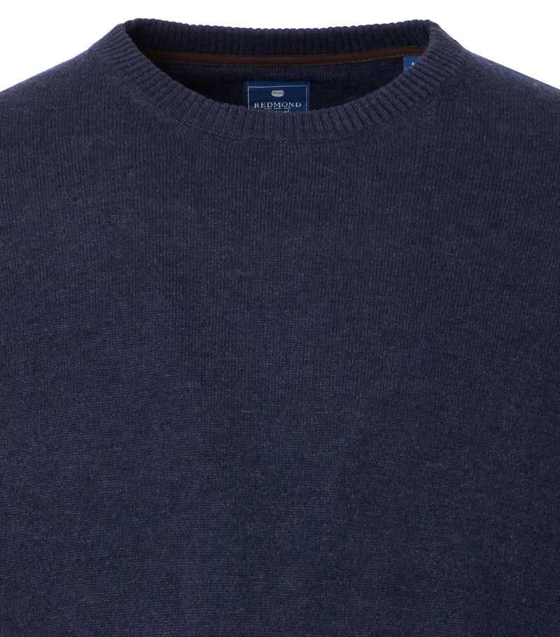 Round Neck Jumper - Blue