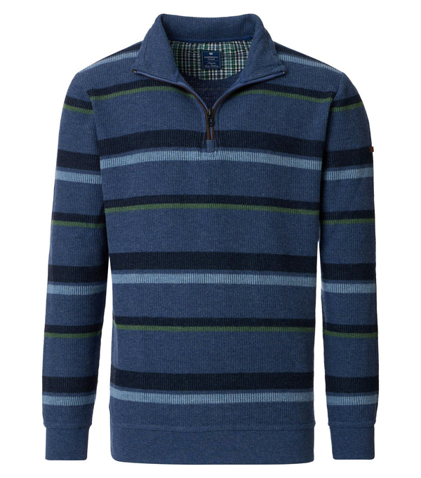 Troyer Zip Sweatshirt - Blue