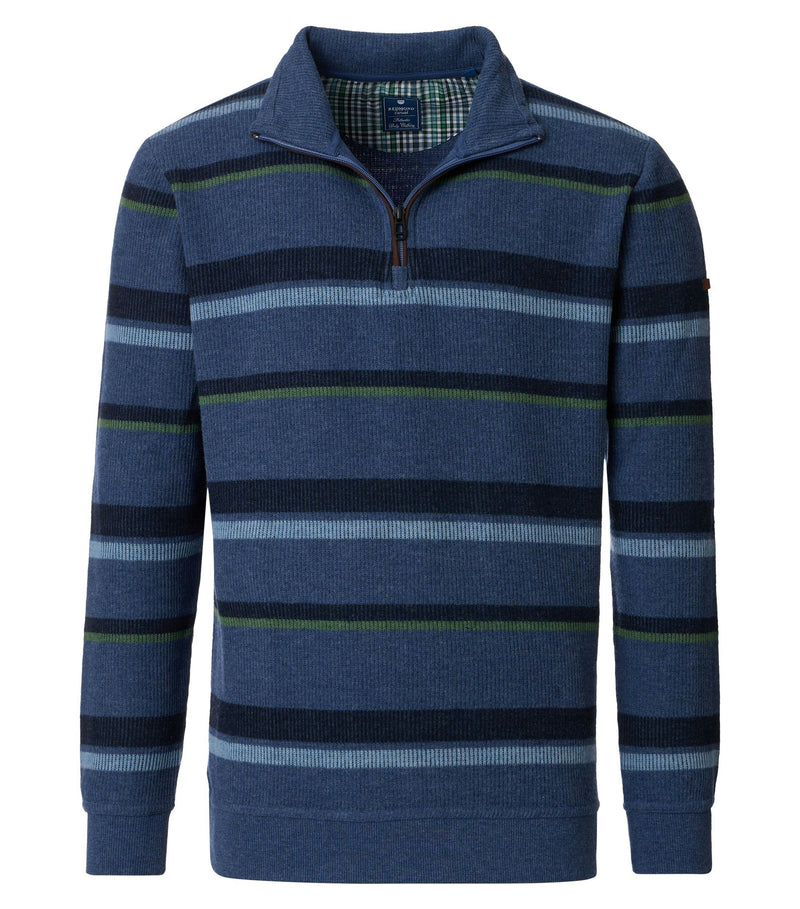 Troyer Zip Sweatshirt - Blue