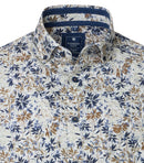 Print Comfort Buttondown Shirt - Brown