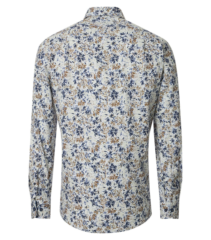 Print Comfort Buttondown Shirt - Brown