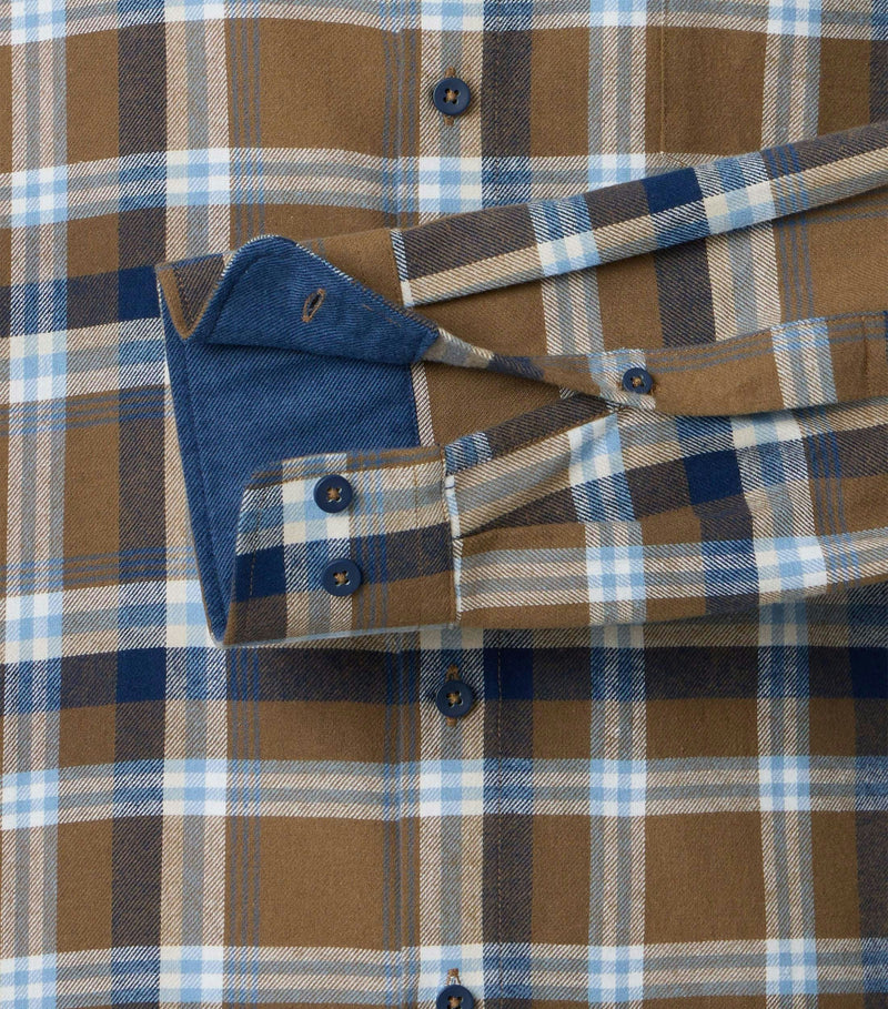 Flanell Comfort Fit Shirt - Brown