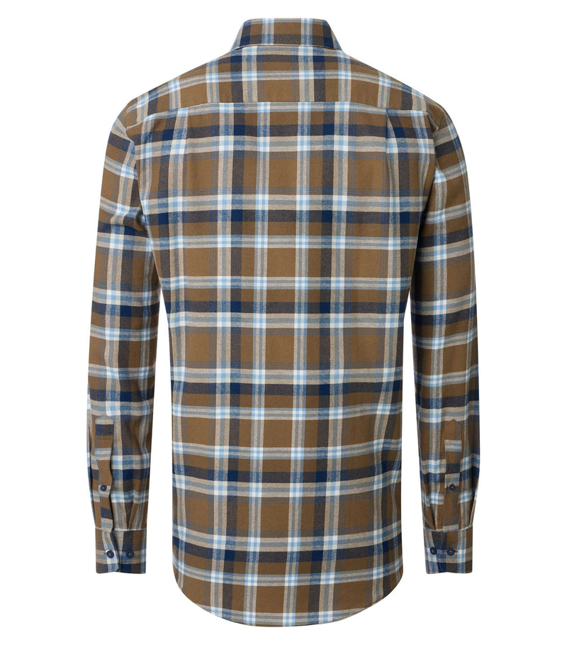 Flanell Comfort Fit Shirt - Brown