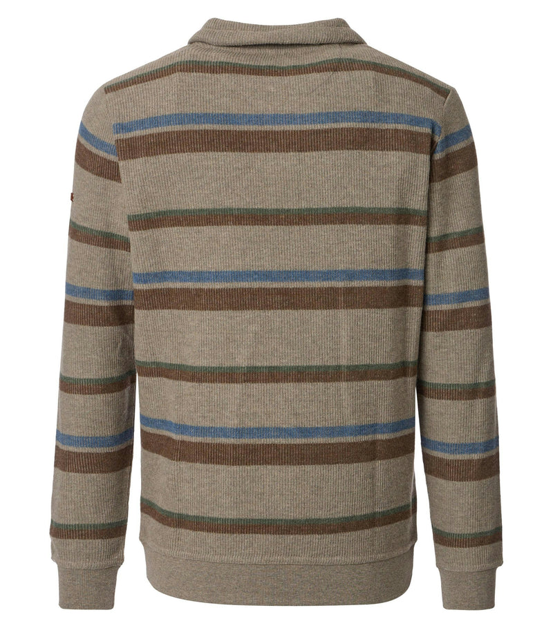 Troyer Zip Sweatshirt - Brown