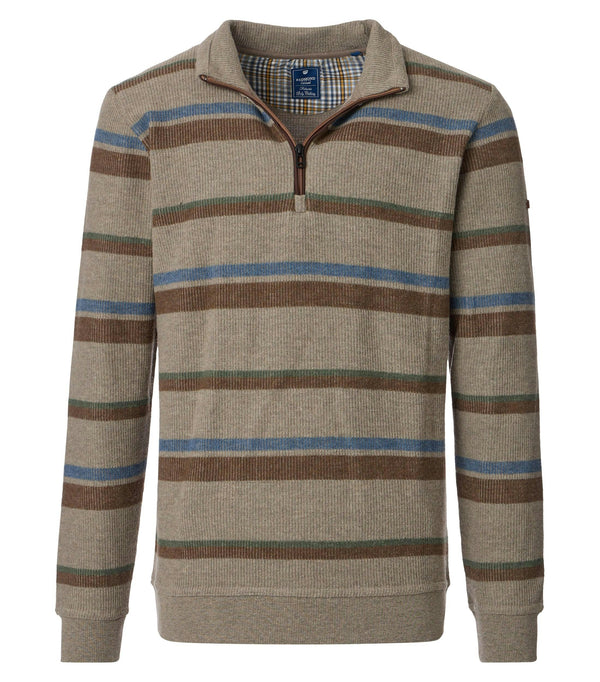 Troyer Zip Sweatshirt - Brown