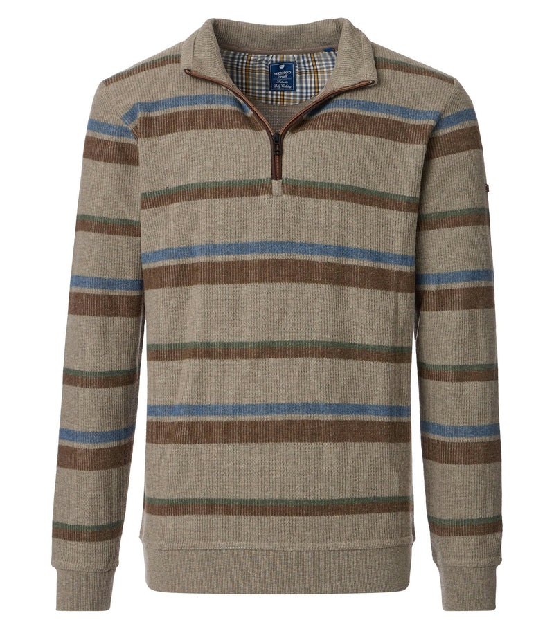 Troyer Zip Sweatshirt - Brown