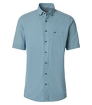 Print Short Sleeve Shirt - Blue