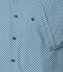 Print Short Sleeve Shirt - Blue