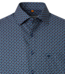 Print Short Sleeve Shirt - Orange