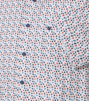 Print Short Sleeve Shirt - Orange