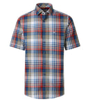 Print Short Sleeve Shirt - Orange