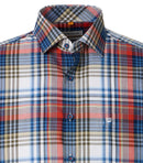 Print Short Sleeve Shirt - Orange