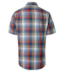 Print Short Sleeve Shirt - Orange