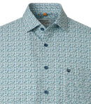 Print Short Sleeve Shirt - Green