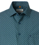 Print Short Sleeve Shirt - Green