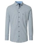Print Comfort Buttondown Shirt - Blue
