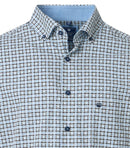 Print Comfort Buttondown Shirt - Blue