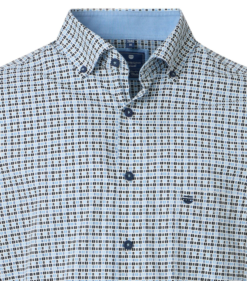 Print Comfort Buttondown Shirt - Blue
