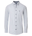 Print Comfort Buttondown Shirt - Blue