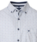 Print Comfort Buttondown Shirt - Blue