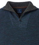 Troyer Zip Jumper - Blue