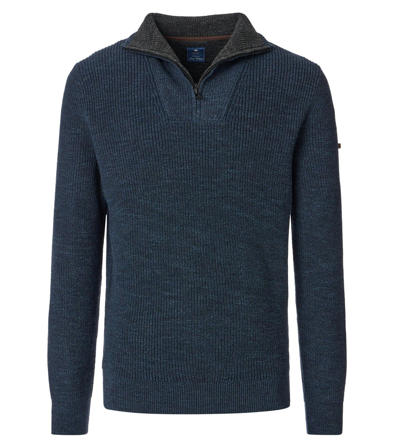 Troyer Zip Jumper - Blue