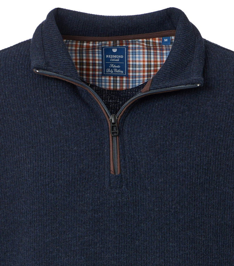 Troyer Zip Sweatshirt - Blue